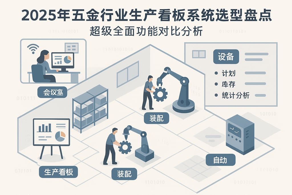 2025年五金行业生产看板系统选型盘点，超级全面功能对比分析