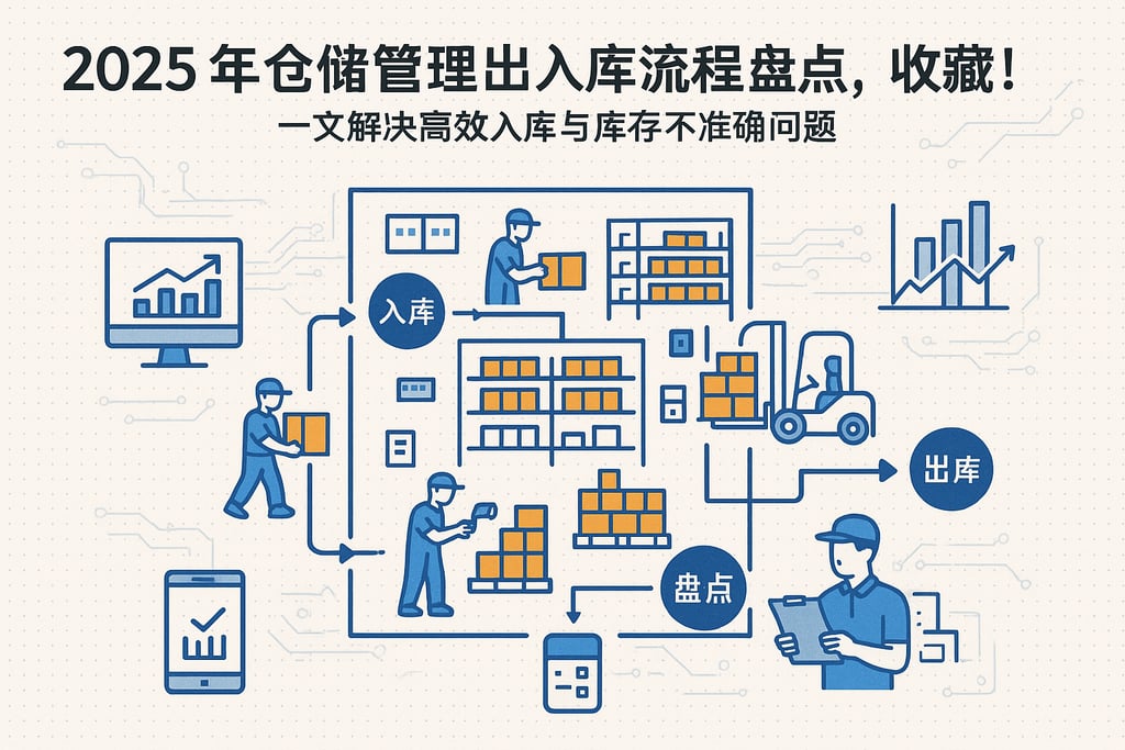 2025年仓储管理出入库流程盘点，收藏！一文解决高效入库与库存不准确问题