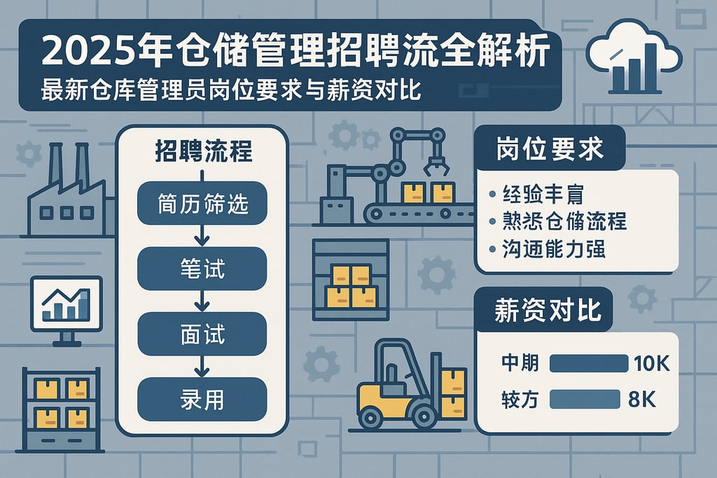 2025年仓储管理招聘流程全解析，最新仓库管理员岗位要求与薪资对比