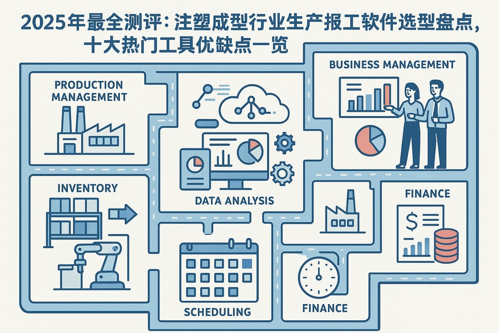 2025年最全测评：注塑成型行业生产报工软件选型盘点，十大热门工具优缺点一览