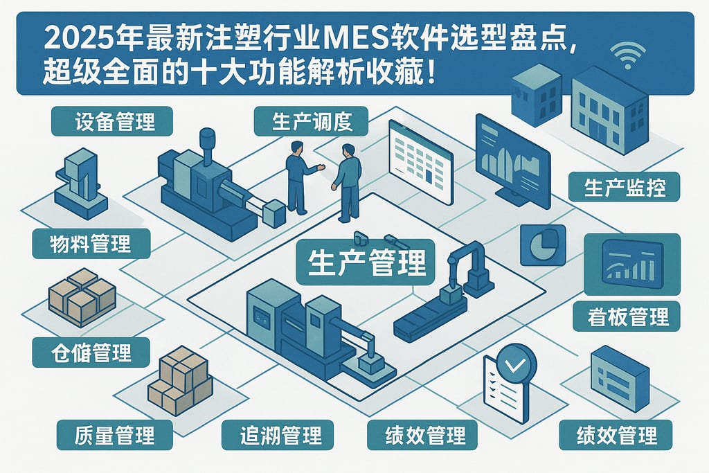 2025年最新注塑行业MES软件选型盘点，超级全面的十大功能解析收藏！