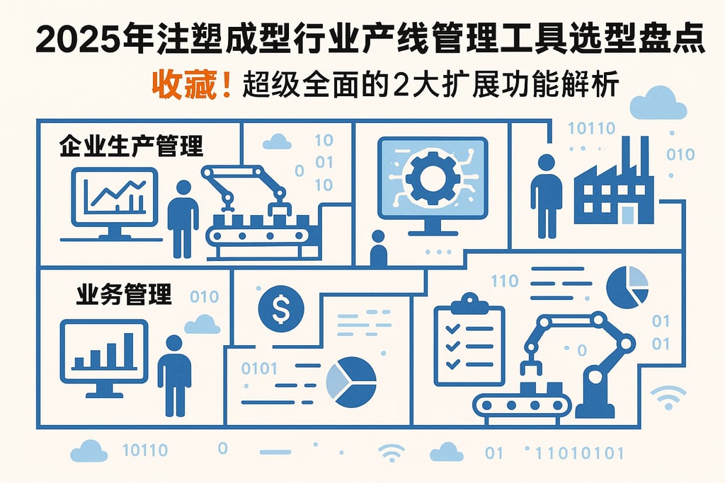 2025年注塑成型行业产线管理工具选型盘点，收藏！超级全面的2大扩展功能解析