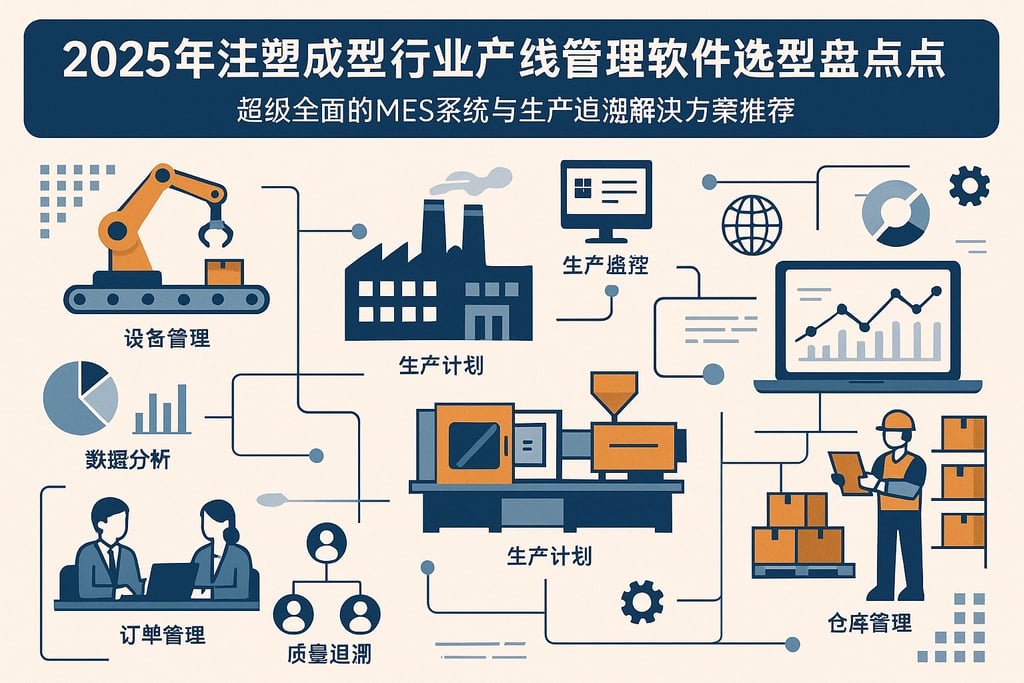 2025年注塑成型行业产线管理软件选型盘点，超级全面的MES系统与生产追溯解决方案推荐