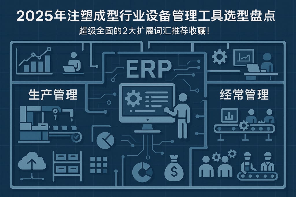 2025年注塑成型行业设备管理工具选型盘点，超级全面的2大扩展词汇推荐收藏！