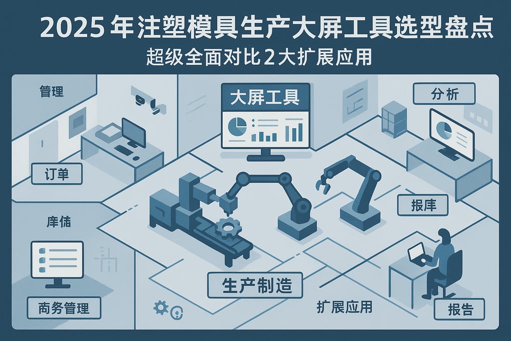 2025年注塑模具生产大屏工具选型盘点，超级全面对比2大扩展应用