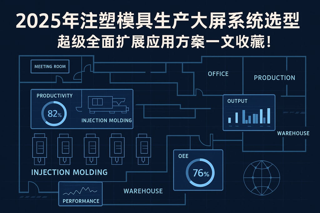 2025年注塑模具生产大屏系统选型盘点，超级全面扩展应用方案一文收藏！