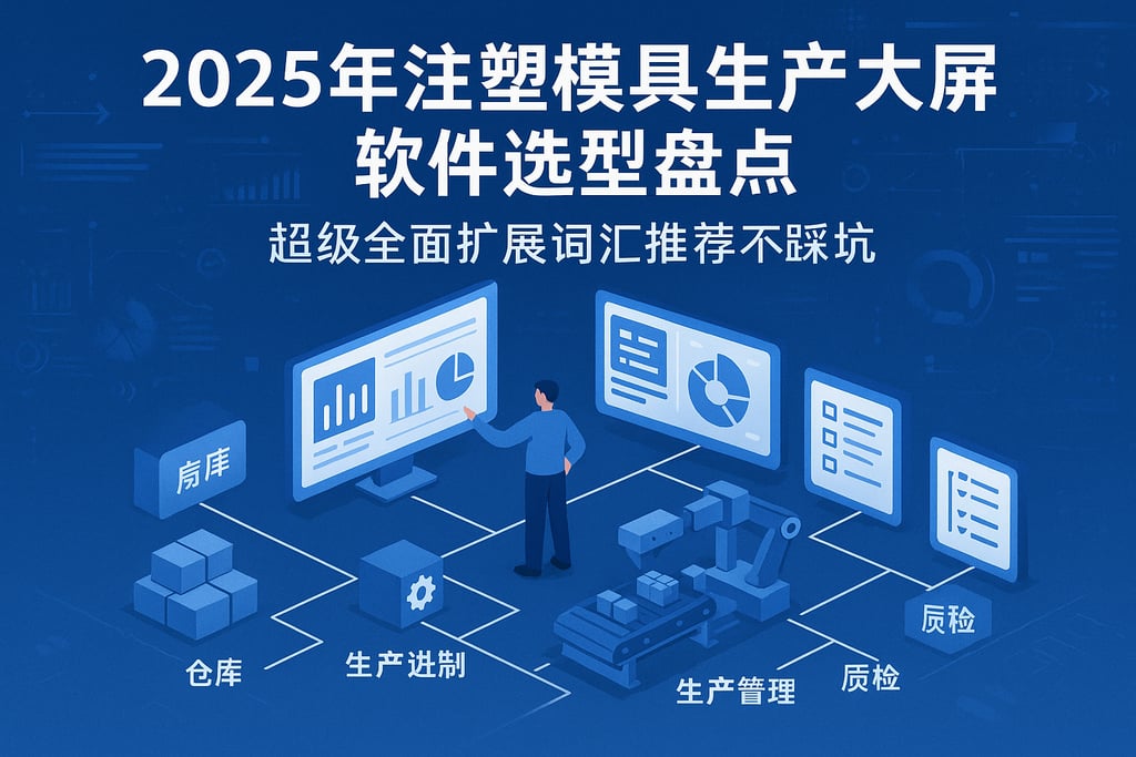 2025年注塑模具生产大屏软件选型盘点，超级全面扩展词汇推荐不踩坑