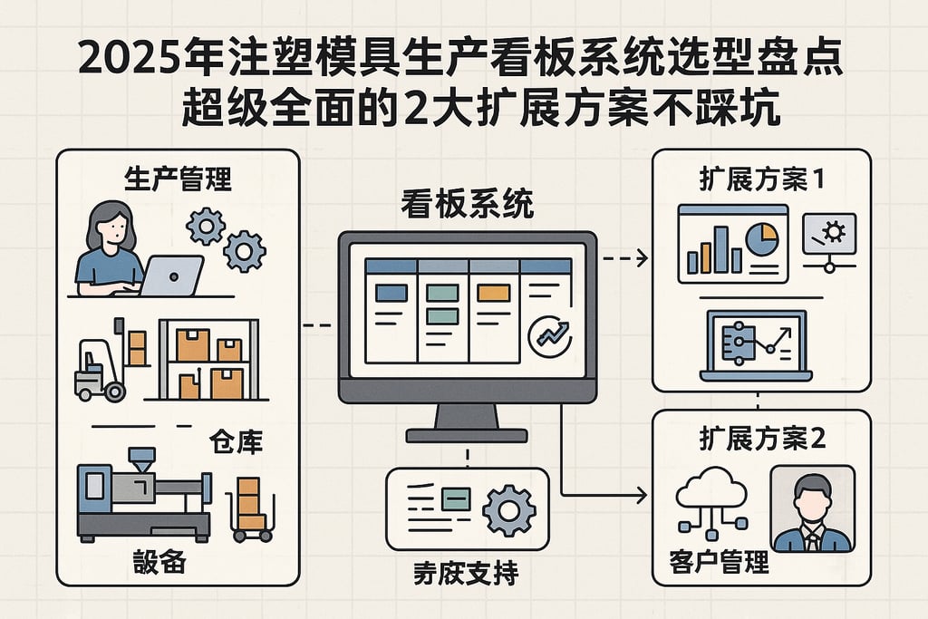 2025年注塑模具生产看板系统选型盘点，超级全面的2大扩展方案不踩坑