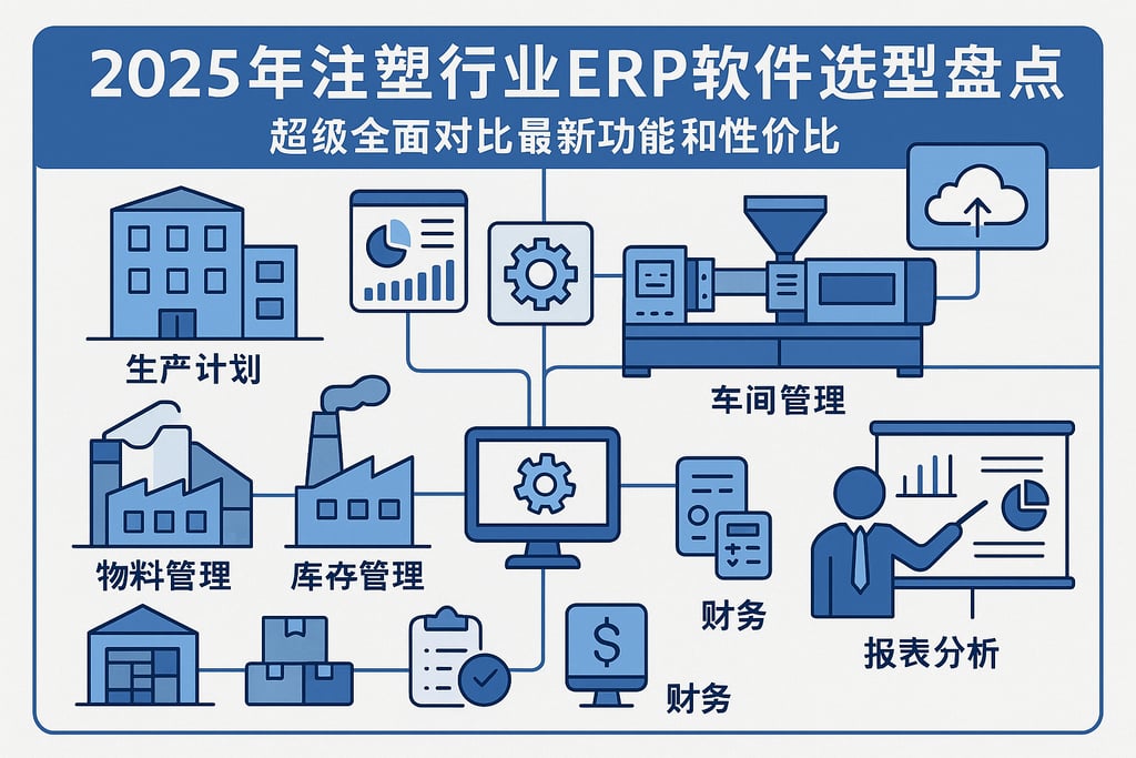 2025年注塑行业ERP软件选型盘点，超级全面对比最新功能和性价比