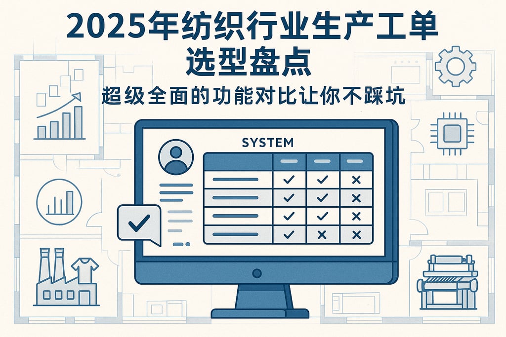 2025年纺织行业生产工单系统选型盘点，超级全面的功能对比让你不踩坑