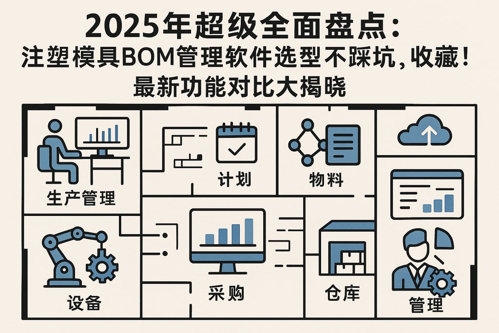 2025年超级全面盘点：注塑模具BOM管理软件选型不踩坑，收藏！最新功能对比大揭晓