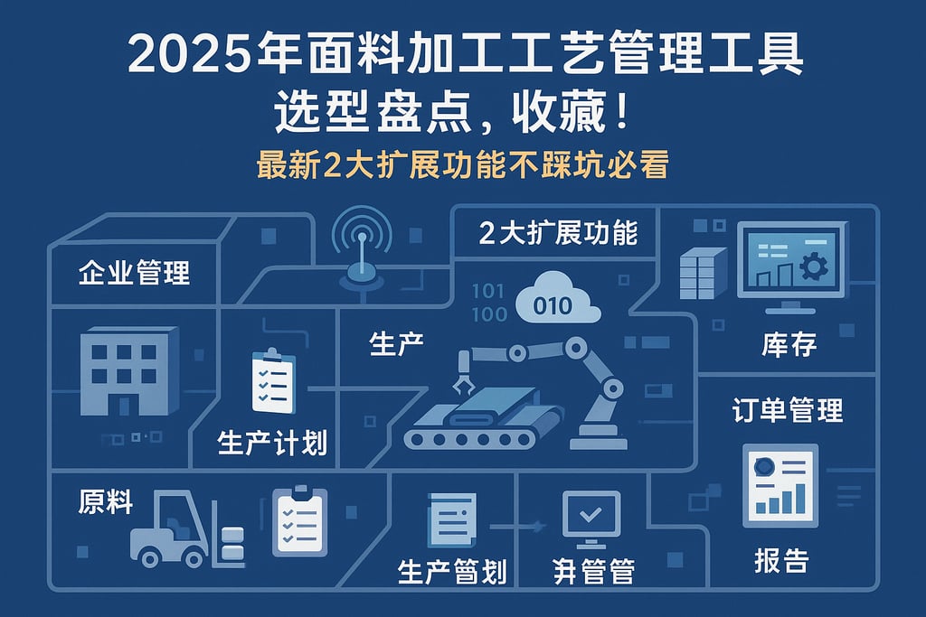 2025年面料加工工艺管理工具选型盘点，收藏！最新2大扩展功能不踩坑必看