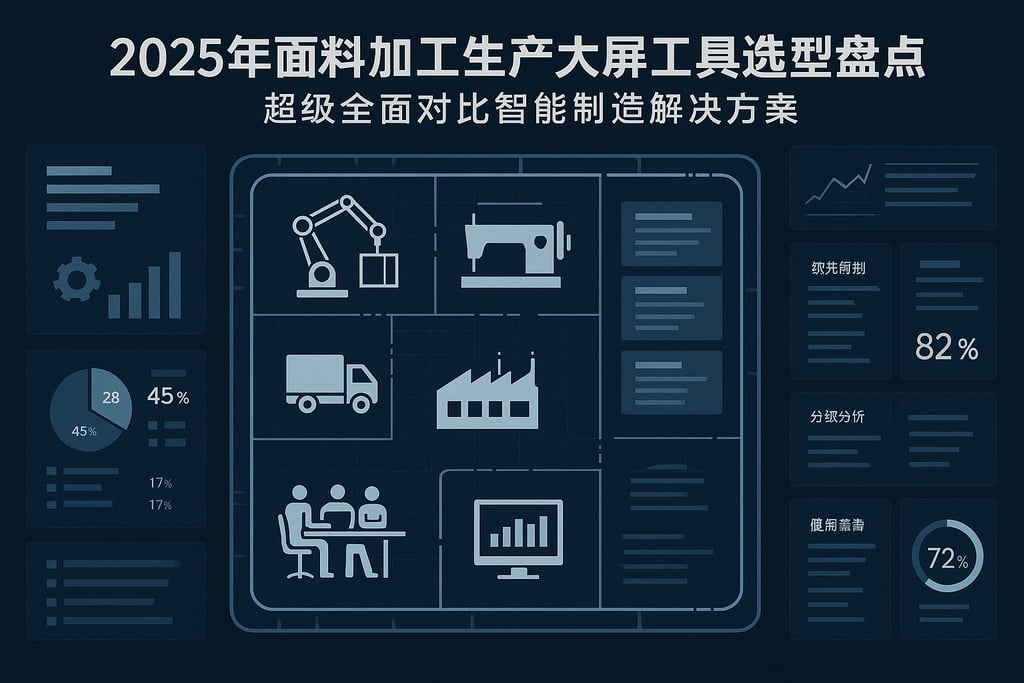 2025年面料加工生产大屏工具选型盘点，超级全面对比智能制造解决方案