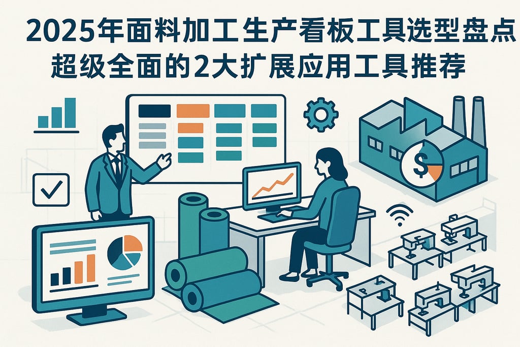 2025年面料加工生产看板工具选型盘点，超级全面的2大扩展应用工具推荐