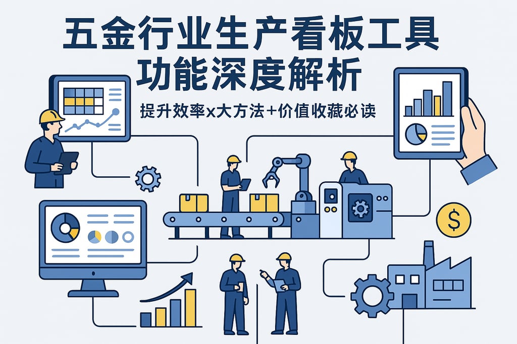 五金行业生产看板工具功能深度解析，提升效率x大方法+价值收藏必读