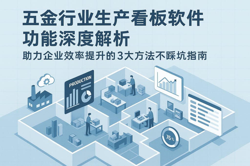 五金行业生产看板软件功能深度解析，助力企业效率提升的3大方法不踩坑指南