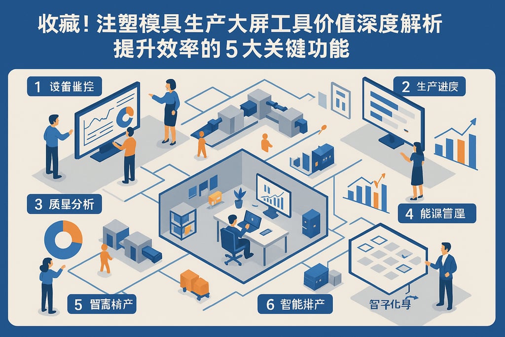 收藏！注塑模具生产大屏工具价值深度解析，提升效率的5大关键功能