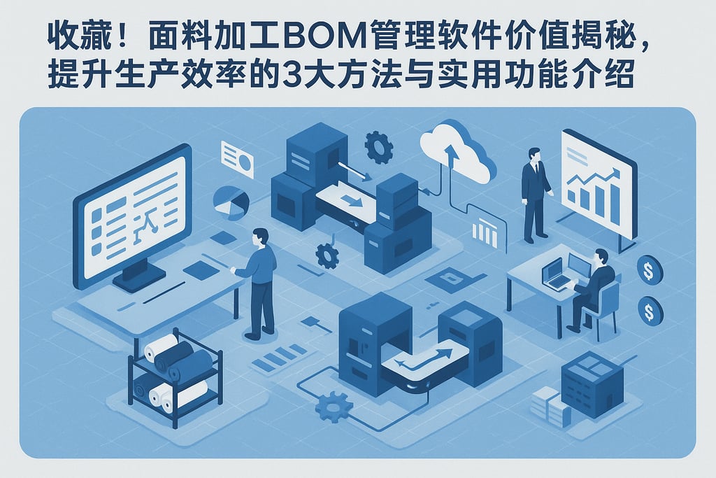 收藏！面料加工BOM管理软件价值揭秘，提升生产效率的3大方法与实用功能介绍