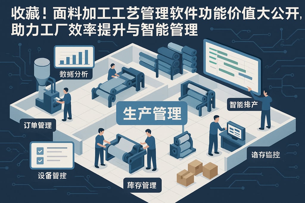 收藏！面料加工工艺管理软件功能价值大公开，助力工厂效率提升与智能管理