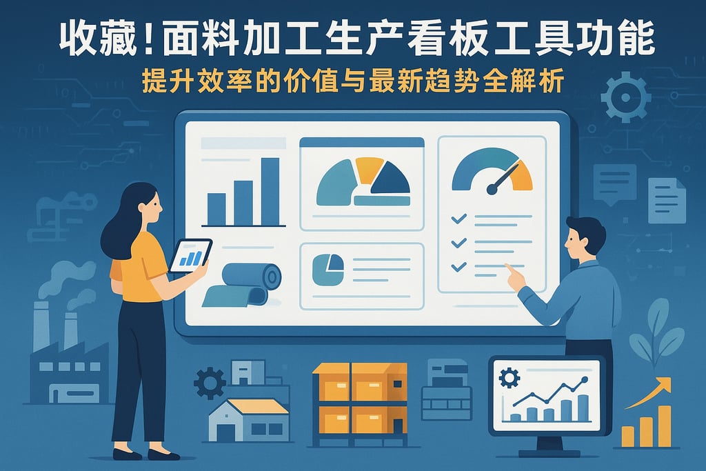 收藏！面料加工生产看板工具功能详解，提升效率的价值与最新趋势全解析
