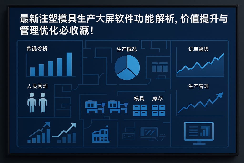 最新注塑模具生产大屏软件功能解析，价值提升与管理优化必收藏！