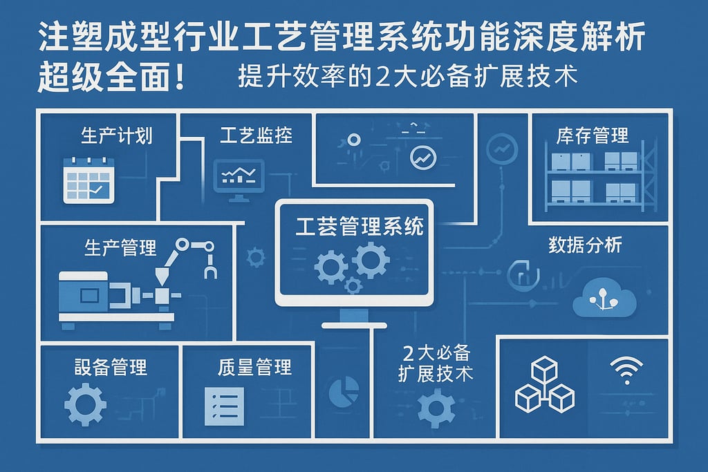 注塑成型行业工艺管理系统功能深度解析，超级全面！提升效率的2大必备扩展技术
