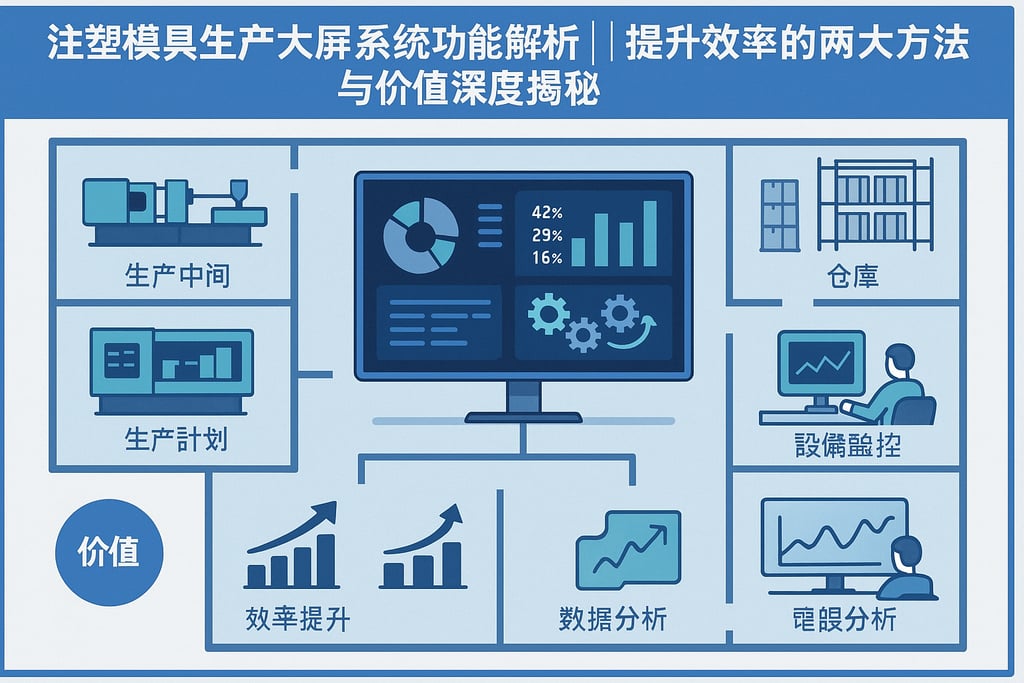注塑模具生产大屏系统功能解析，提升效率的两大方法与价值深度揭秘