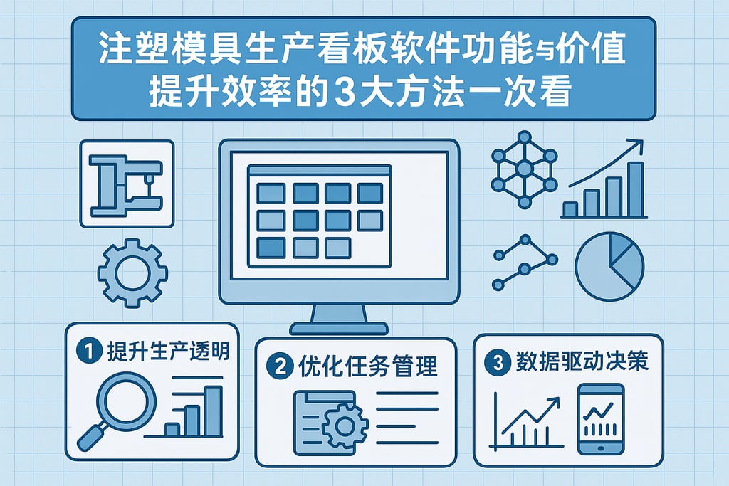 注塑模具生产看板软件功能与价值深度解析，提升效率的3大方法一次看懂