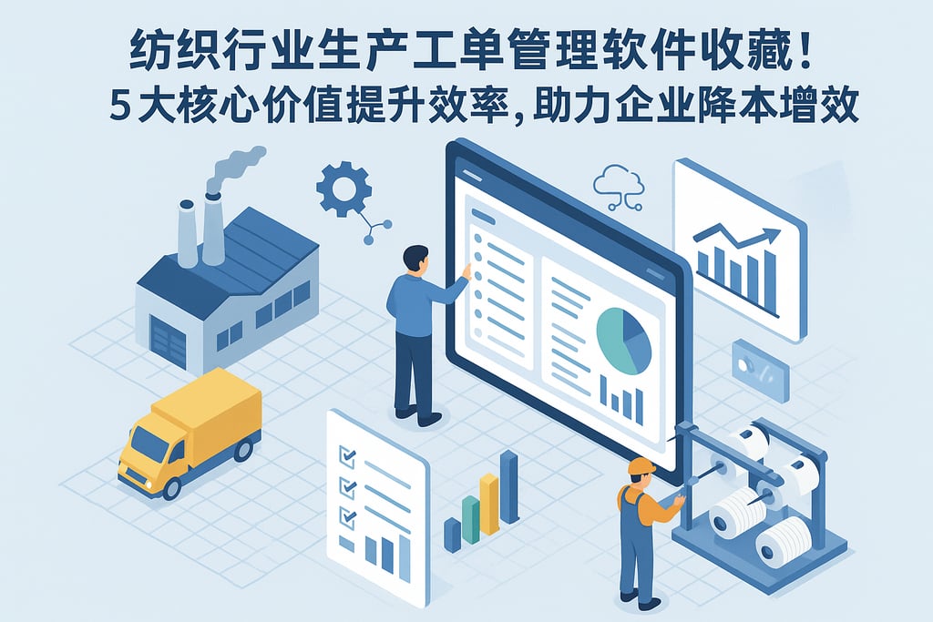 纺织行业生产工单管理软件收藏！5大核心价值提升效率，助力企业降本增效