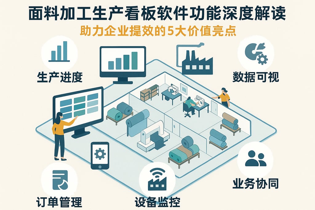 面料加工生产看板软件功能深度解读，收藏！助力企业提效的5大价值亮点