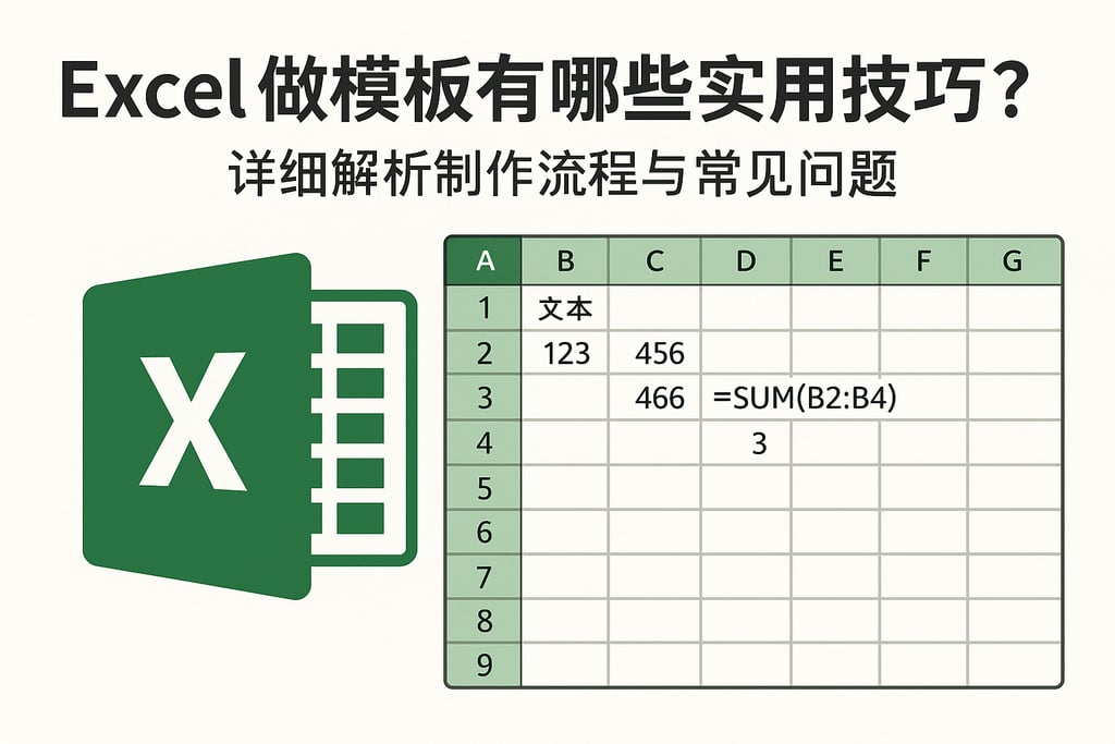 Excel做模板有哪些实用技巧？详细解析制作流程与常见问题