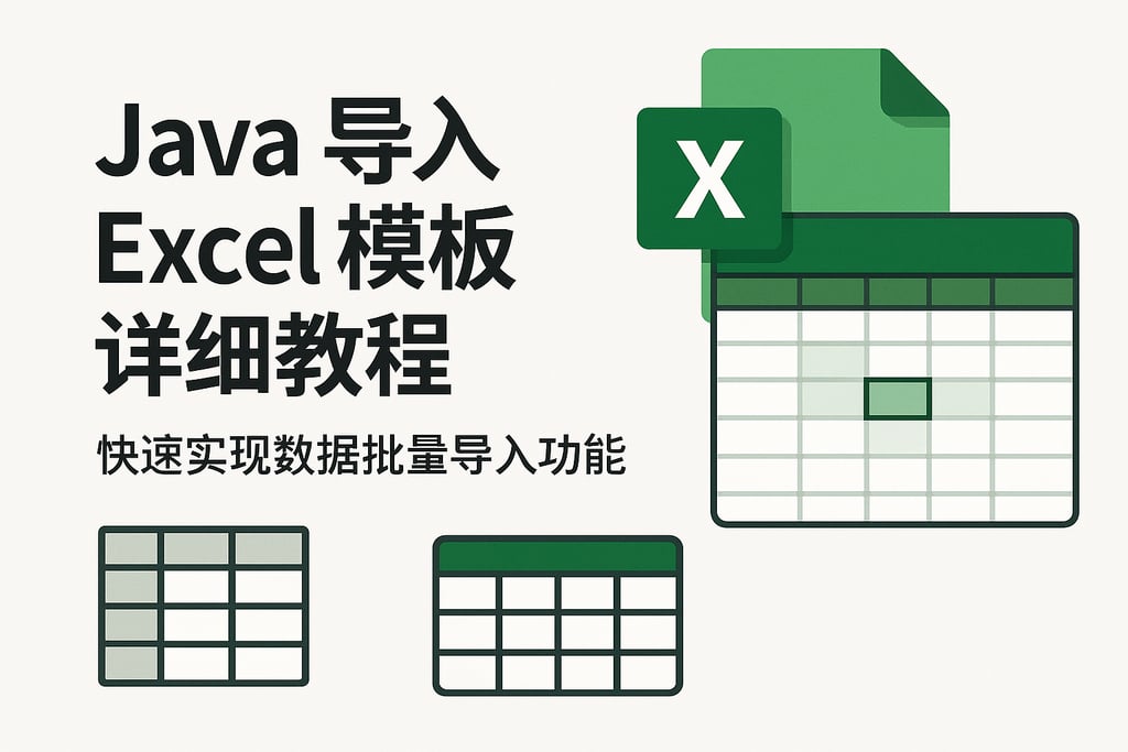 Java导入Excel模板详细教程：快速实现数据批量导入功能