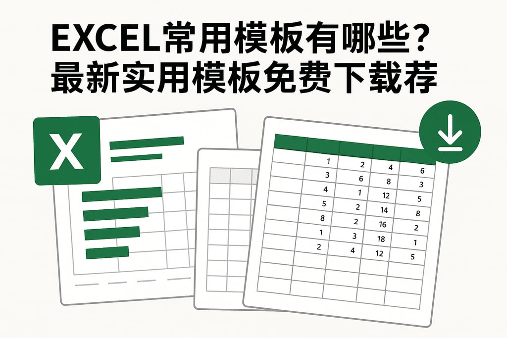excel常用模板有哪些？最新实用模板免费下载推荐