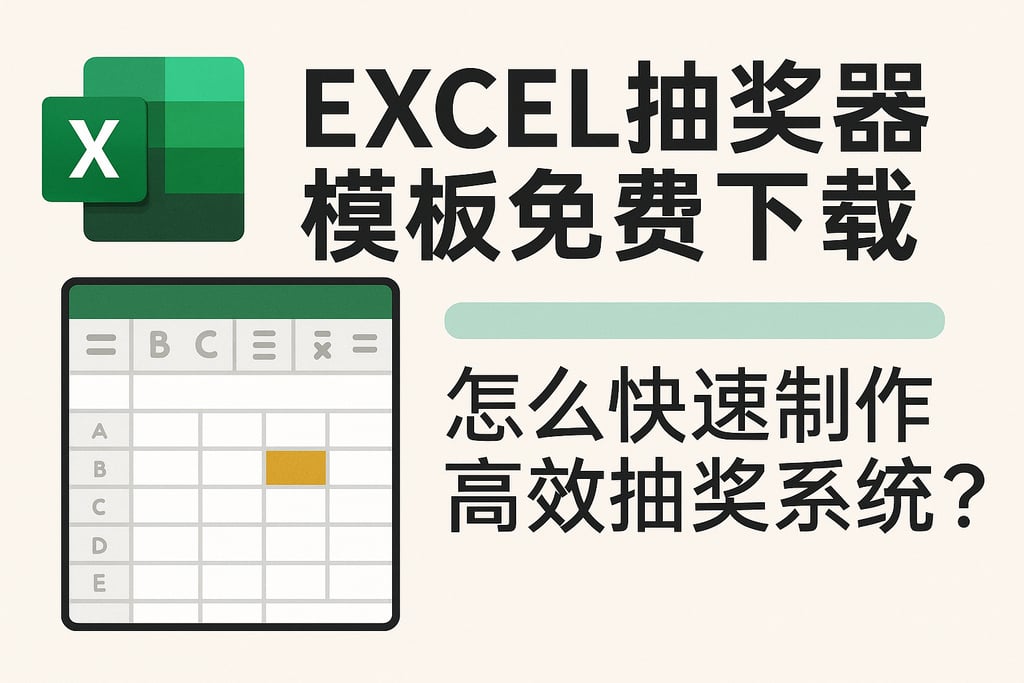 excel抽奖器模板免费下载，怎么快速制作高效抽奖系统？
