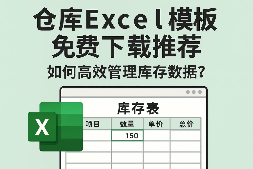仓库excel模板免费下载推荐，如何高效管理库存数据？