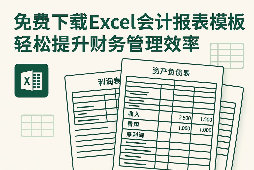 免费下载excel会计报表模板，轻松提升财务管理效率