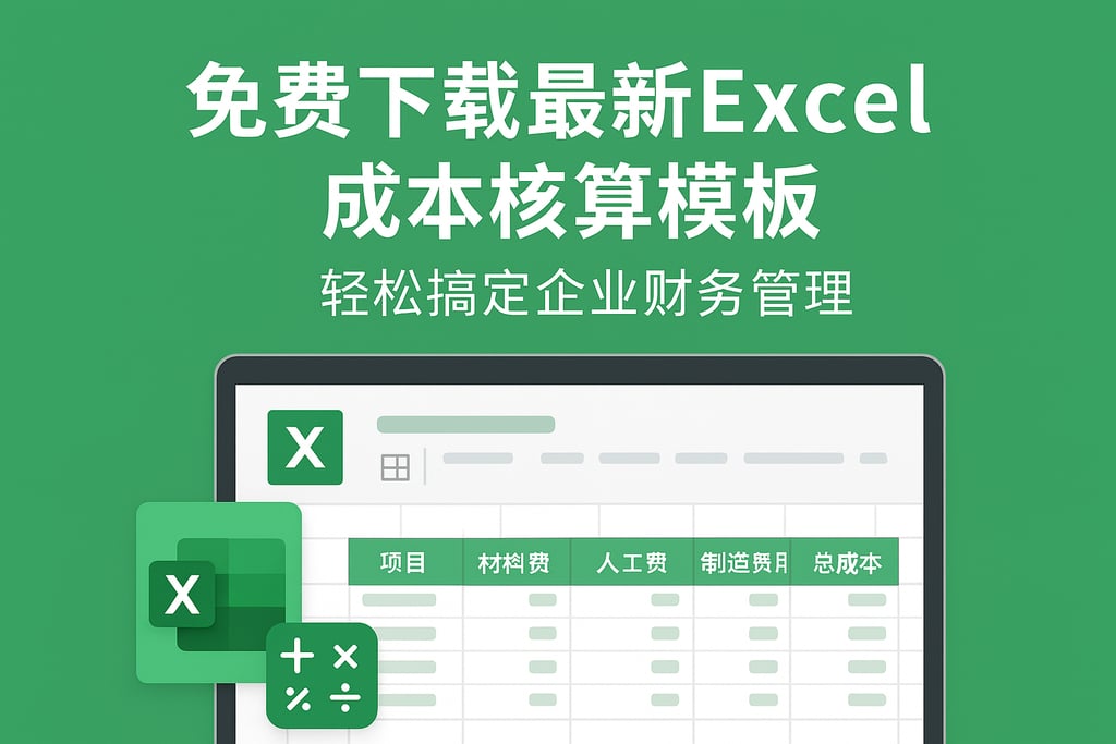 免费下载最新excel成本核算模板，轻松搞定企业财务管理