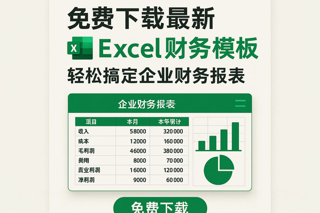 免费下载最新excel财务模板，轻松搞定企业财务报表