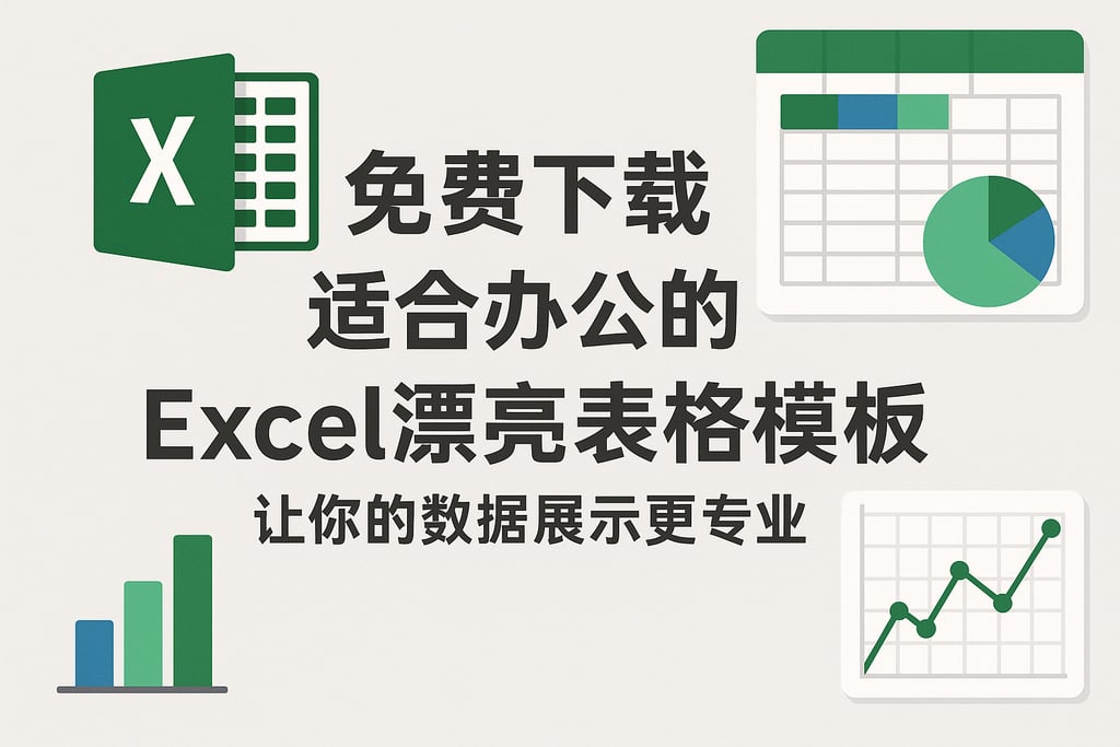 免费下载适合办公的excel漂亮表格模板，让你的数据展示更专业