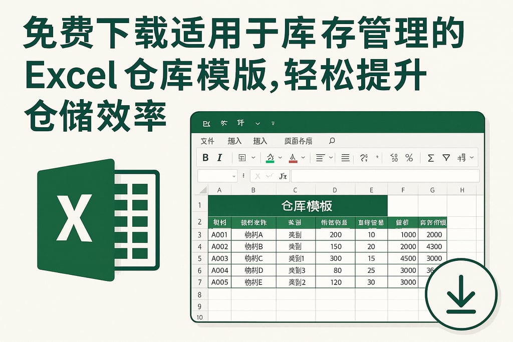 免费下载适用于库存管理的Excel仓库模板，轻松提升仓储效率