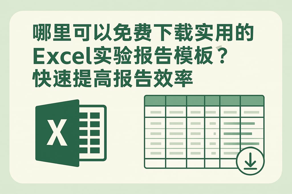 哪里可以免费下载实用的excel实验报告模板？快速提高报告效率
