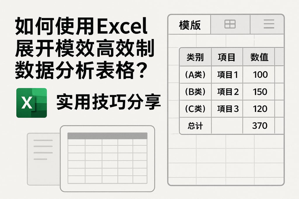 如何使用Excel展开模板高效制作数据分析表格？实用技巧分享