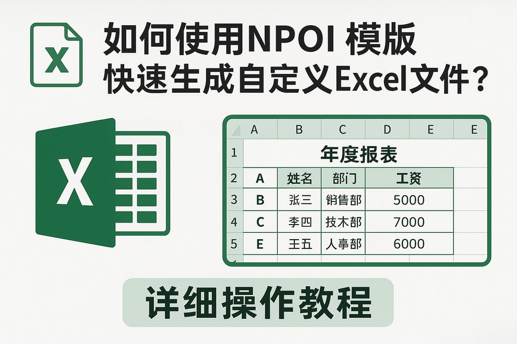 如何使用npoi模板快速生成自定义excel文件？详细操作教程