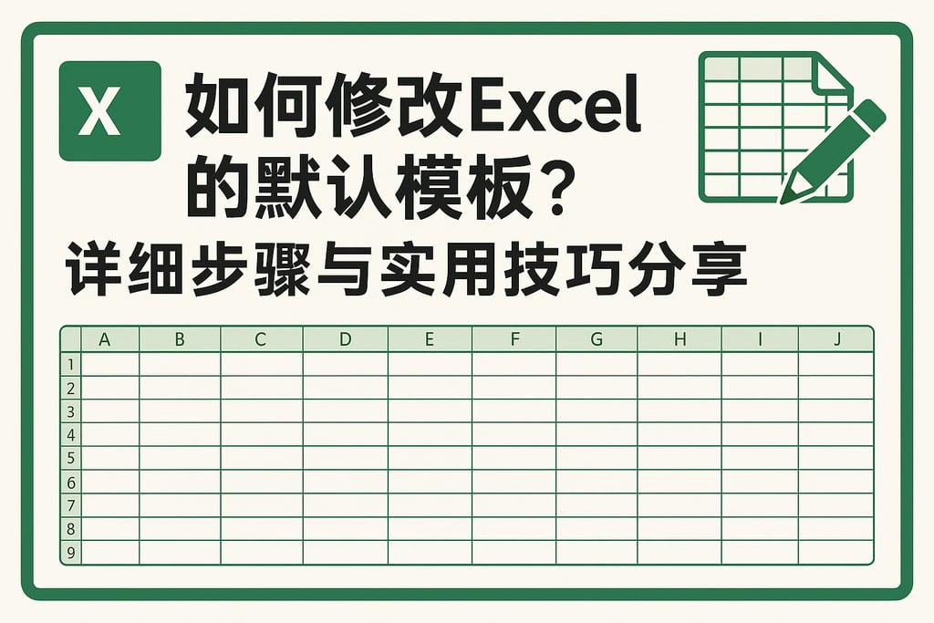 如何修改excel的默认模板？详细步骤与实用技巧分享
