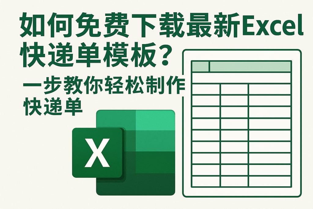 如何免费下载最新excel快递单模板？一步教你轻松制作快递单
