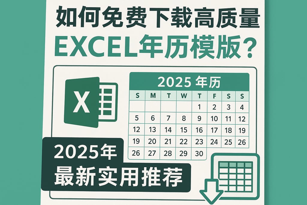 如何免费下载高质量excel年历模板？2025年最新实用推荐