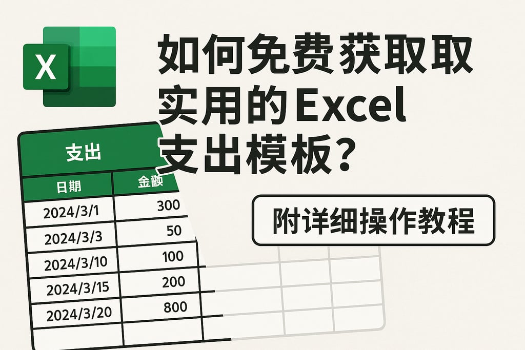 如何免费获取实用的Excel支出模板？附详细操作教程