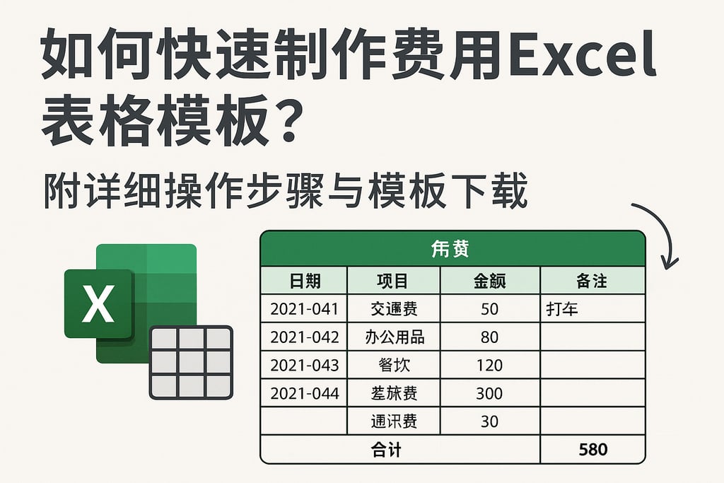 如何快速制作费用excel表格模板？附详细操作步骤与模板下载