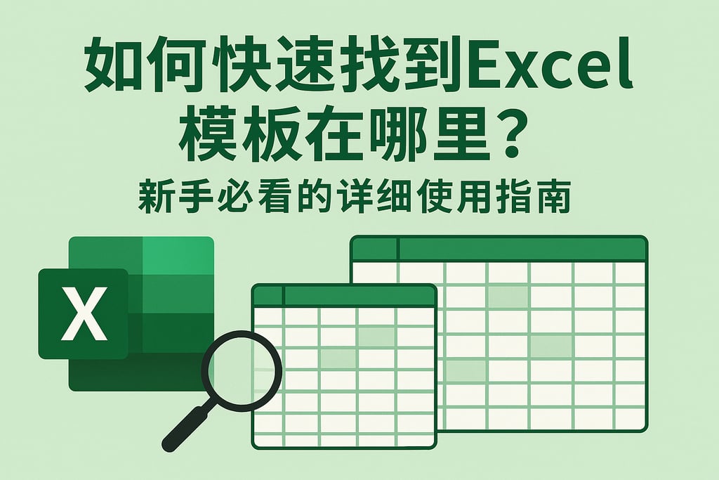 如何快速找到excel模板在哪里？新手必看的详细使用指南
