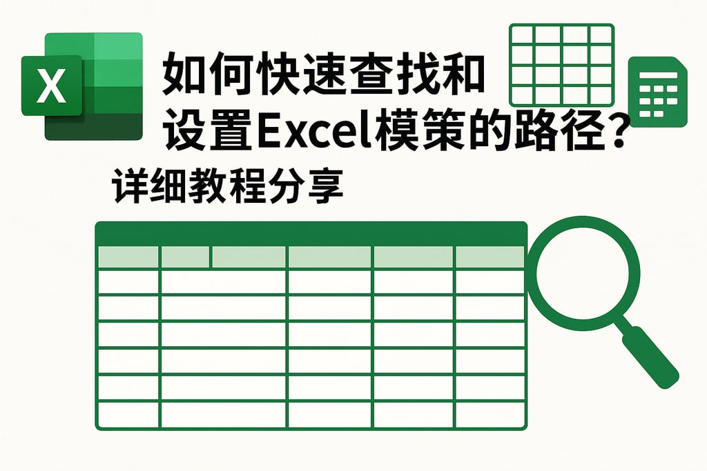 如何快速查找和设置Excel模板的路径？详细教程分享